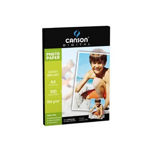 CARTA CANSON GLOSSY PAPER 180G A4 FG.10 