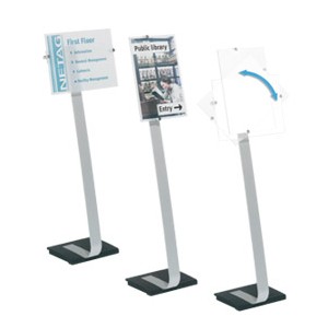 CORNICE DA TERRA CRYSTAL SIGN STAND F.TO A3 DURABLE 