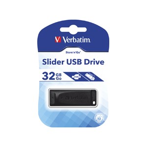PENDRIVE 32 GB VERBATIM SLIDER USB 2.0 