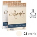 Carta CALLIGRAPHY CANVAS 200gr A4 50fg avorio 02 FAVINI 