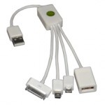 HUB USB CON PORTA USB, MINI USB, MICRO USB E CAVO DOCK